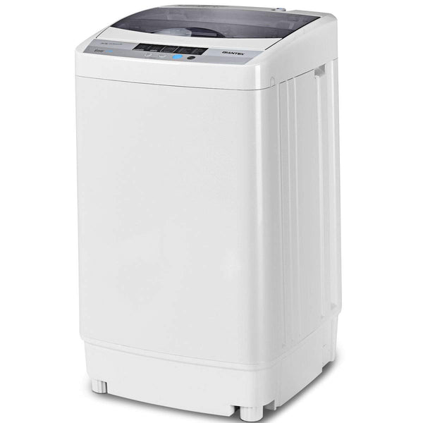 Full-Automatic Washing Machine Portable Compact 1.34 Cu.ft Laundry Washer Spin with Drain Pump