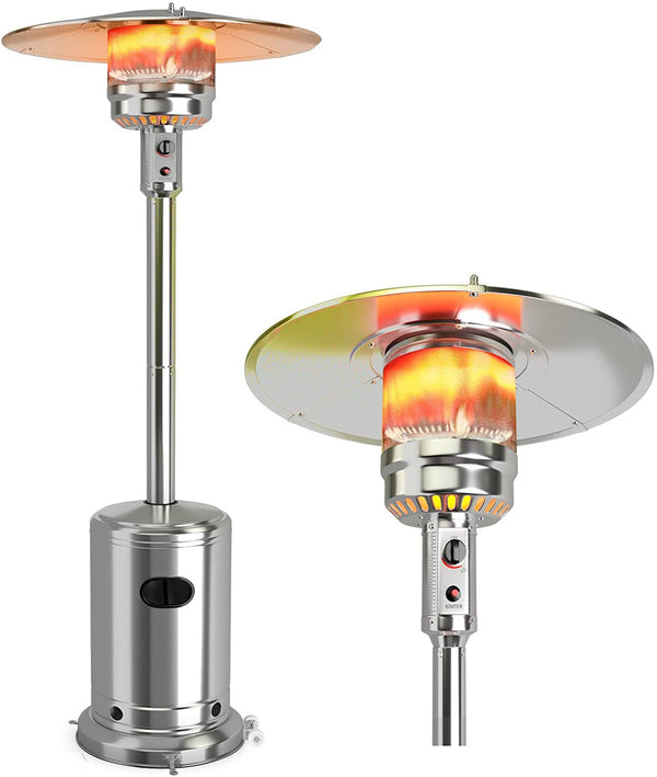 ARLIME Patio Heater Outdoor, 48000 BTU Gas Patio Heater with Trip-over Protection & CSA Certified