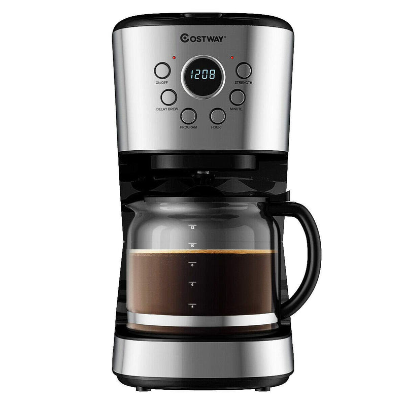 ARLIME 12-Cup Programmable Coffee Maker, 900W Drip Coffee Maker Pot