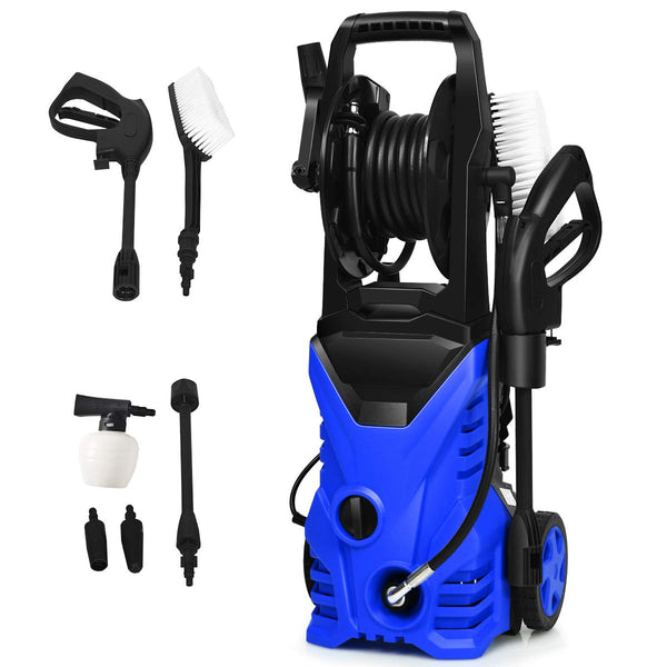 Electric Pressure Washer High Power Machine w/ 16.5ft Hose, Wash Brush, Soap Bottle, 2030PSI 1.6GPM 1800W