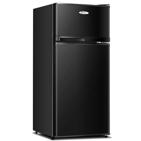 Compact Refrigerator, 3.4 Cu. Ft. Classic Fridge with Adjustable Removable Glass Shelves