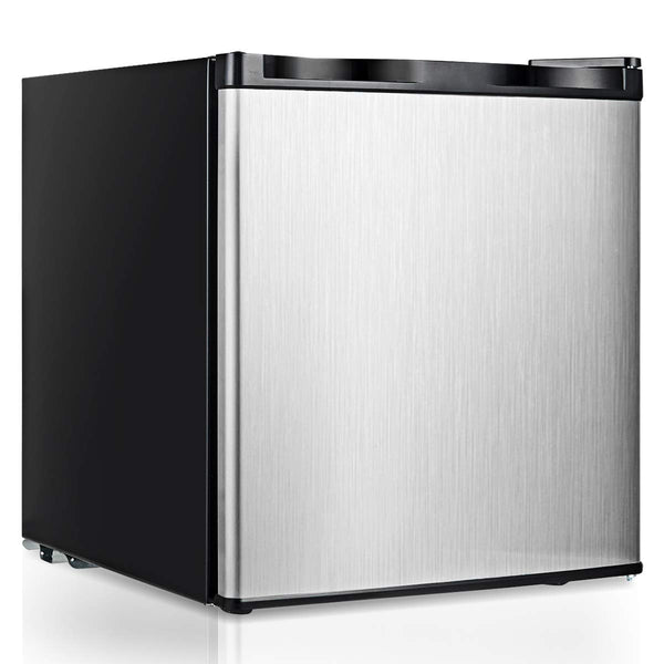 Compact Upright Freezer Countertop, 1.1 cu. ft. Mini Size with Reversible Stainless Steel Door