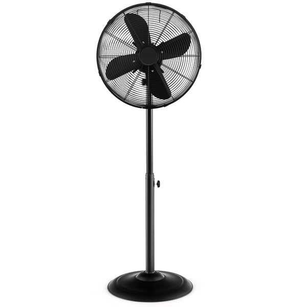 ARLIME Pedestal Fan, 16 Inch Oscillating Fan w/ 3 Speeds & Adjustable Height, 75° Oscillation & 20° Tilt