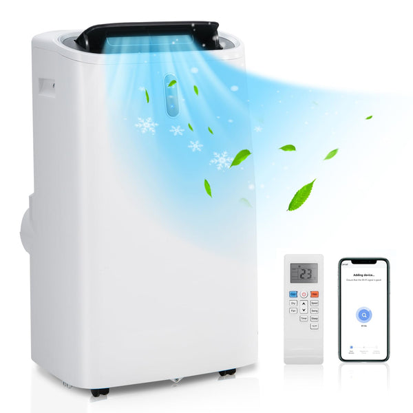 12000 BTU Portable Air Conditioner and Heater, 4-in-1 AC Unit with Dehumidifier, Heat, Cool, Fan