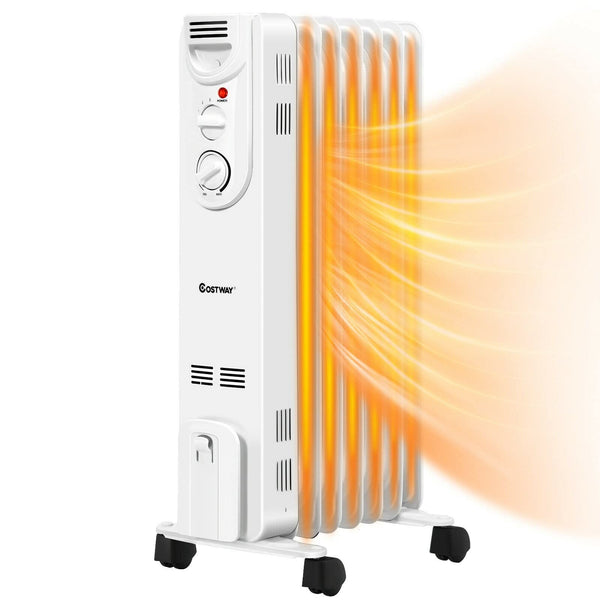 ARLIME Electric 1500W Oil Filled Radiator Heater, Portable Radiant Space Heater