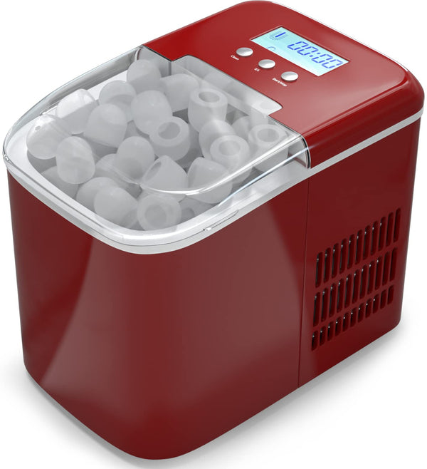 ARLIME Portable Ice Maker Machine, 26Lbs/24H Self-Cleaning, 9 Ice Cubes S/L
