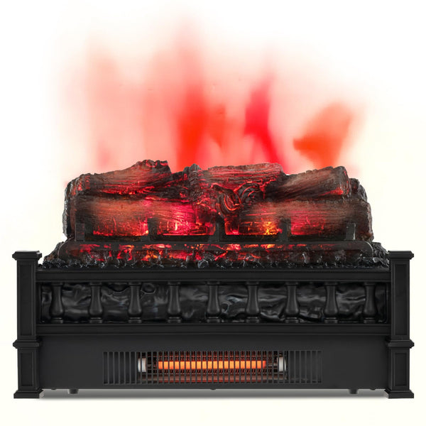 20 Inch Electric Fireplace Log Set Heater with Adjustable Temp, Overheating Protection, Realistic Pinewood Ember Bed