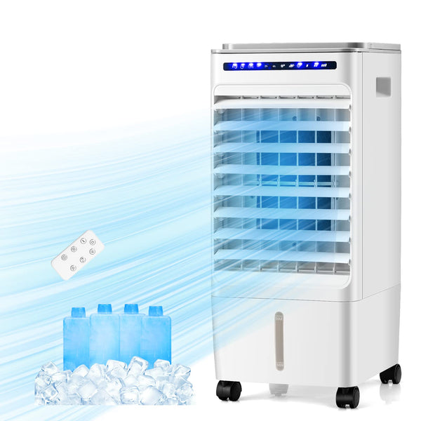 ARLIME 3-IN-1 Evaporative Coolers, Portable Swamp Cooler with Remote for Room/Office
