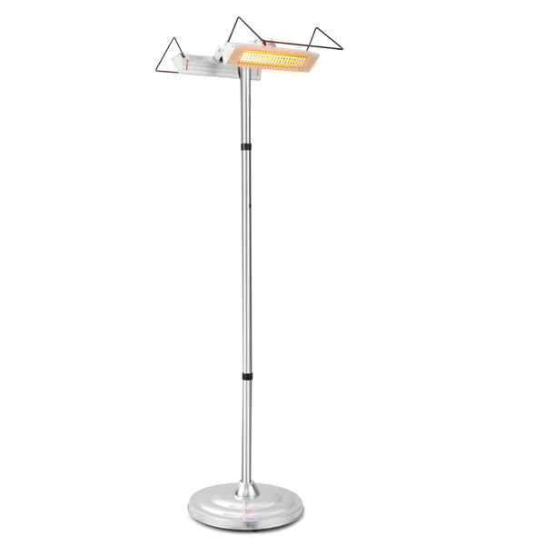 Outdoor Electric Patio Heater, 1500W Standing Infrared Heater with Double-sided Heating