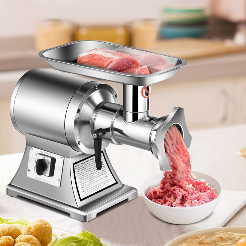 ARLIME Meat Grinder Electric, Commercial Meat Mincer 1.5 HP, 1100W, 550LB/h