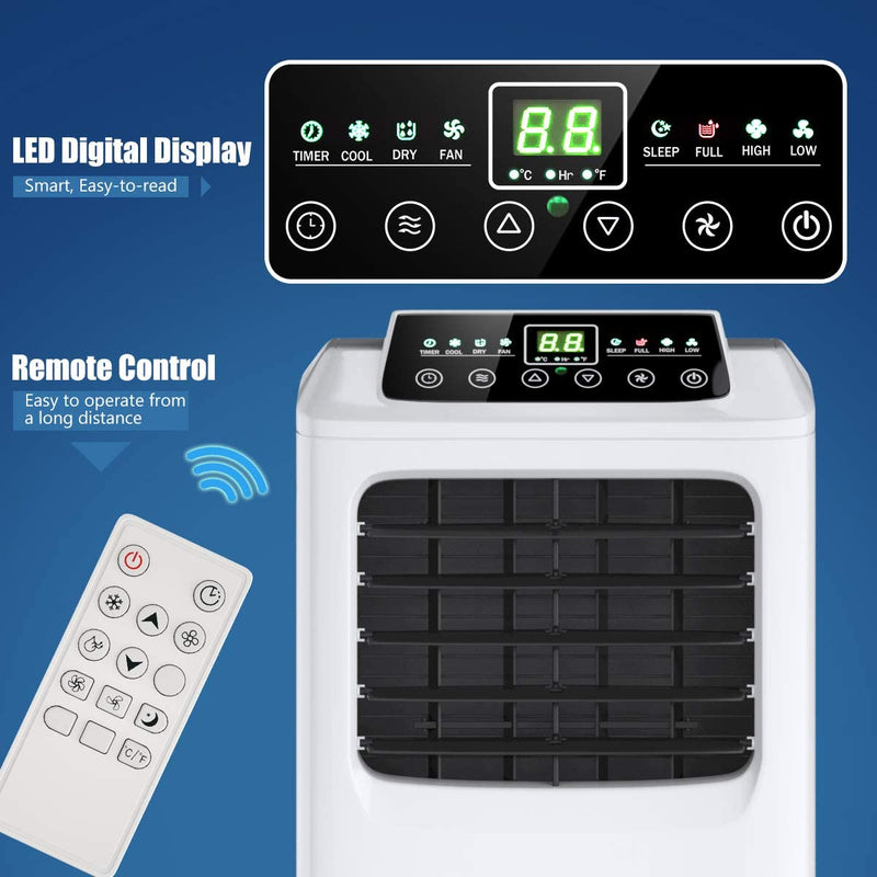 ARLIME Air Conditioner Portable 9000BTU, 3-in-1 Floor AC Unit with Dehumidifier & Fan Modes