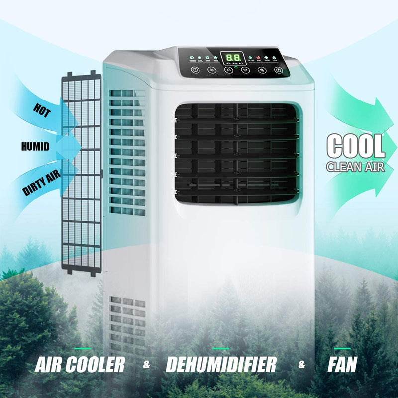 ARLIME Air Conditioner Portable 9000BTU, 3-in-1 Floor AC Unit with Dehumidifier & Fan Modes