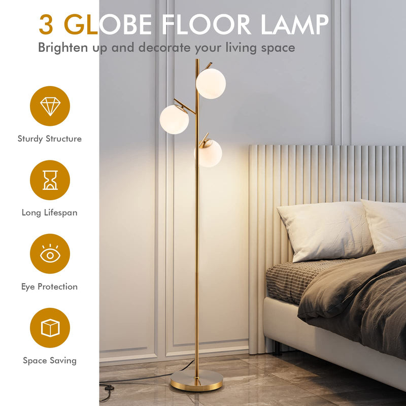 ARLIME 3-Globe Floor Lamp
