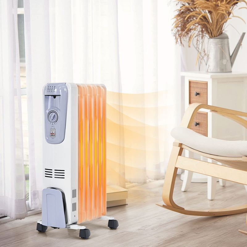ARLIME 1500W Oil Filled Radiator Heater, Electric Space Heater with Adjustable Thermostat