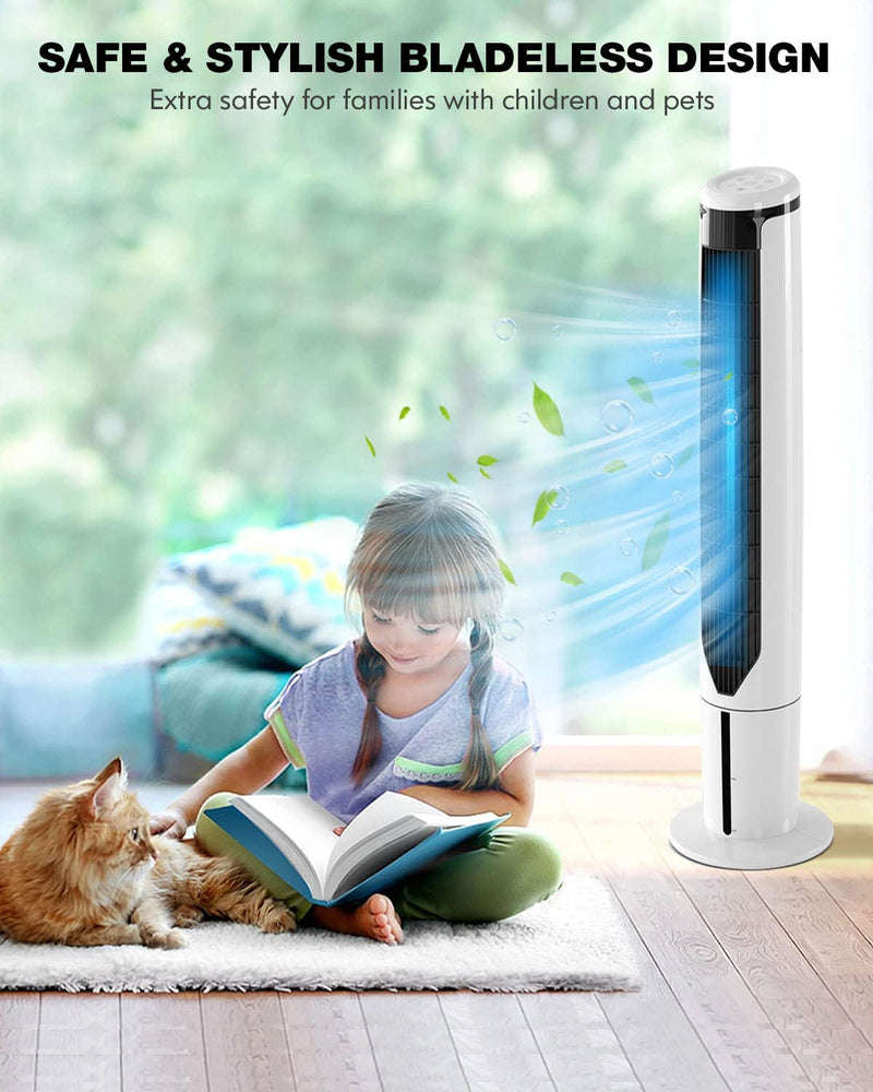 ARLIME Portable Air Conditioner, Evaporative Tower Cooling Fan with Remote