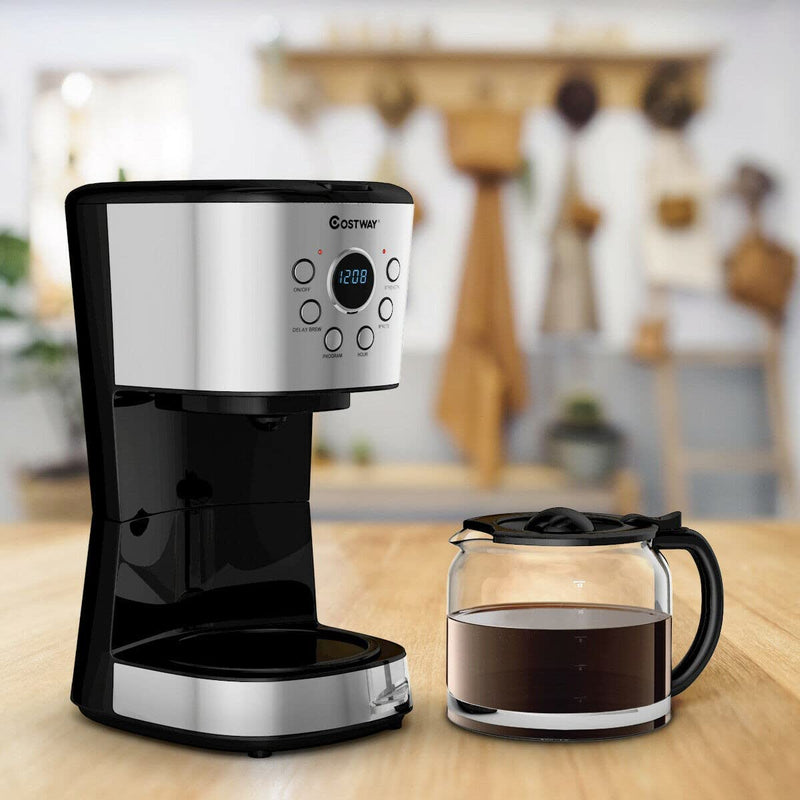 ARLIME 12-Cup Programmable Coffee Maker, 900W Drip Coffee Maker Pot